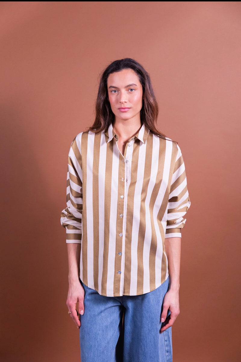 Chemise Laure + Max Callya à rayures