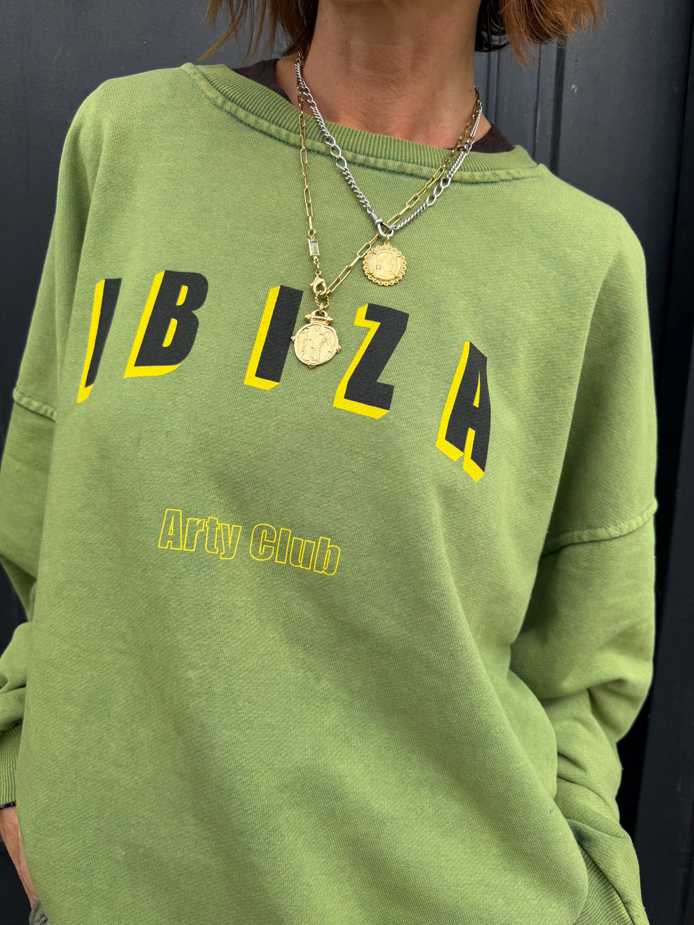 Sweat Ibiza vert pomme