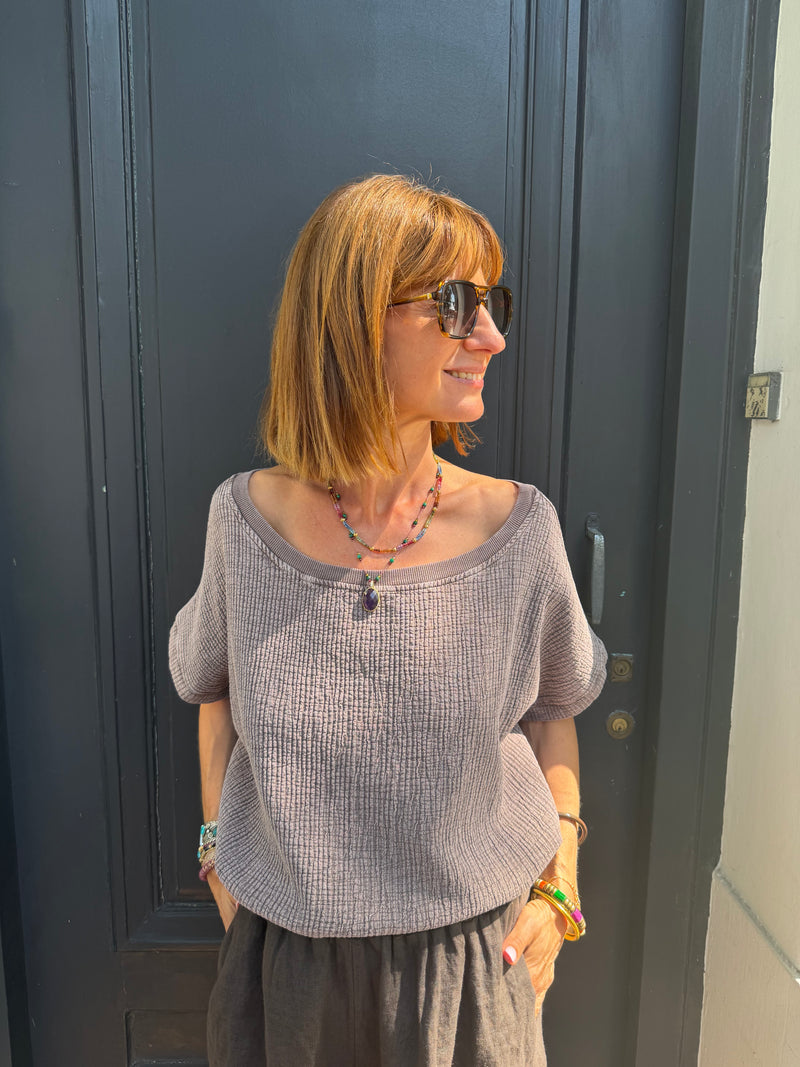 T-shirt Tali double gaze de coton