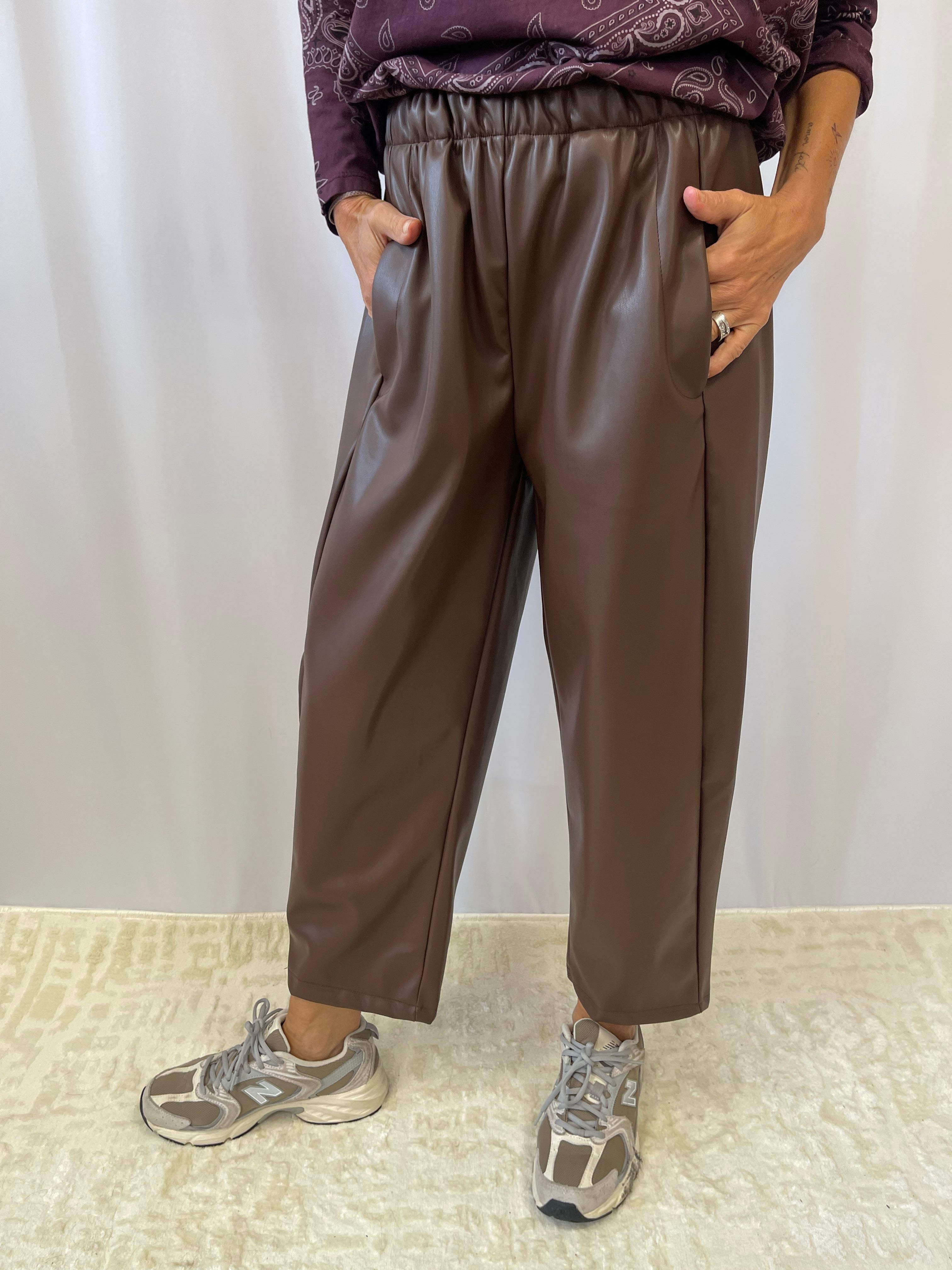 Pantalon simi cuir FAUVE Johanna