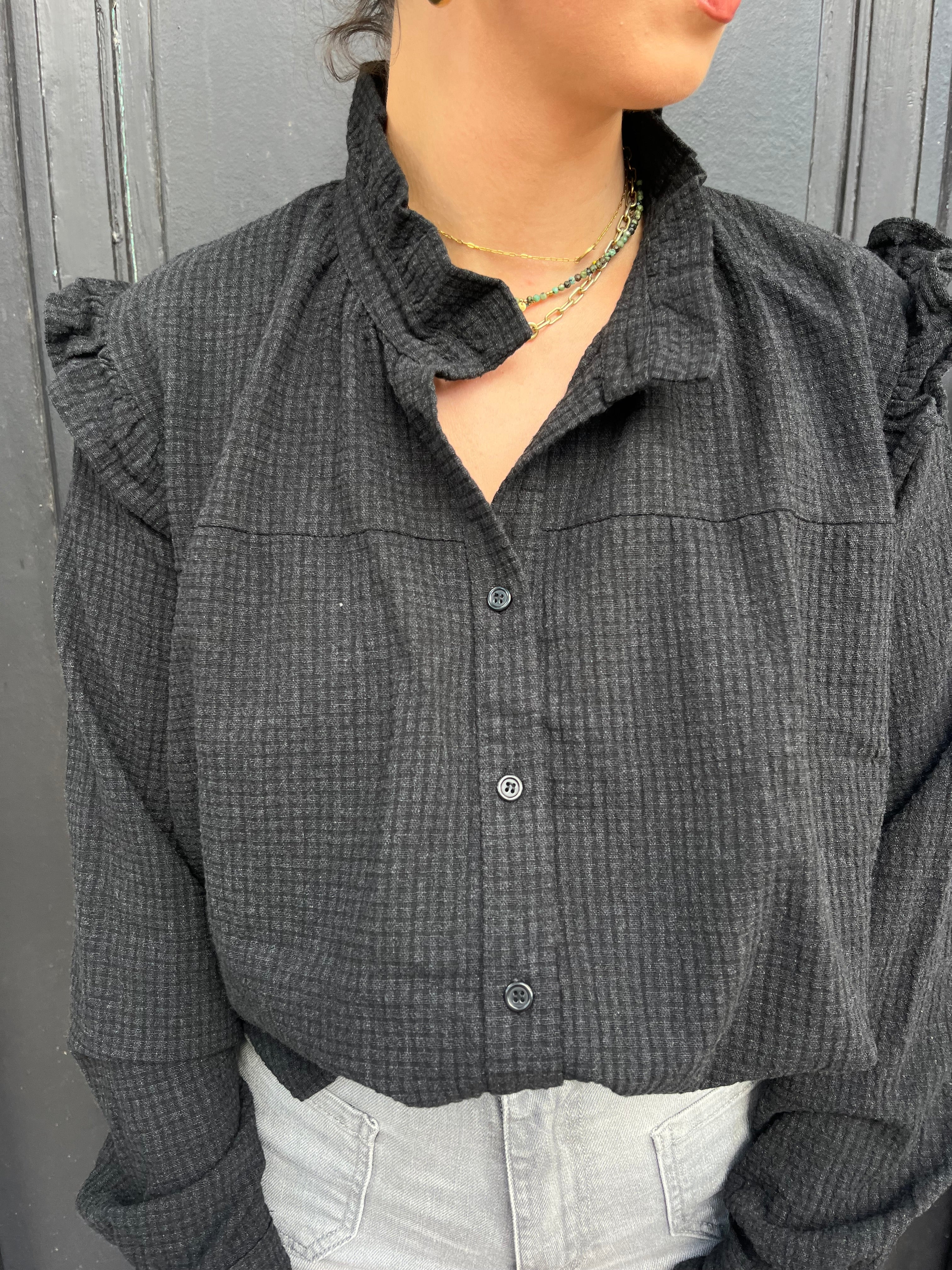 Blouse CAPUCINE ASH - MAISON HOTEL