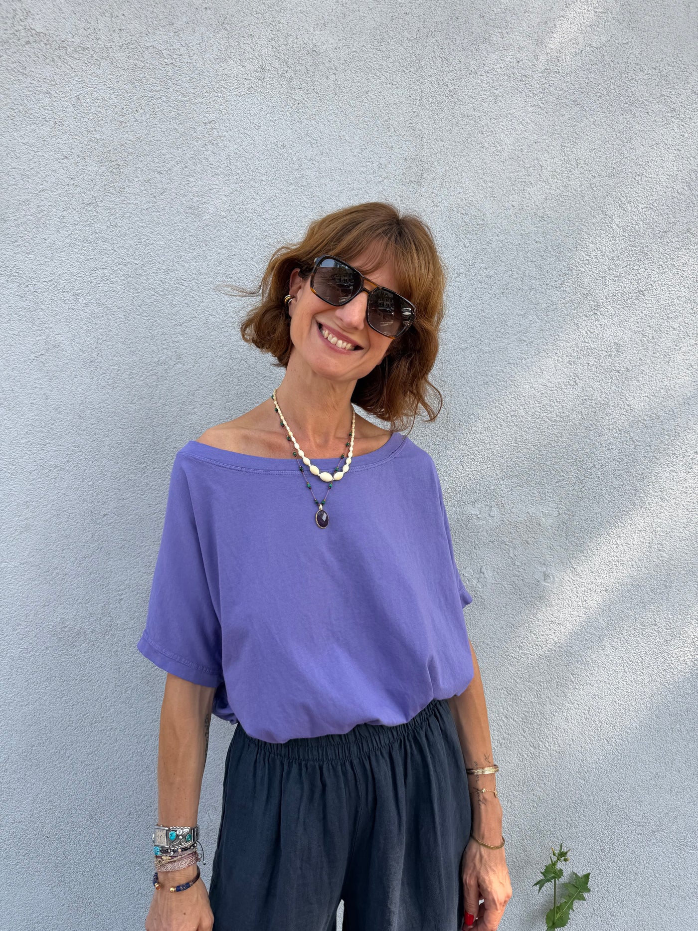 T-shirt Johanna Tea col bateau