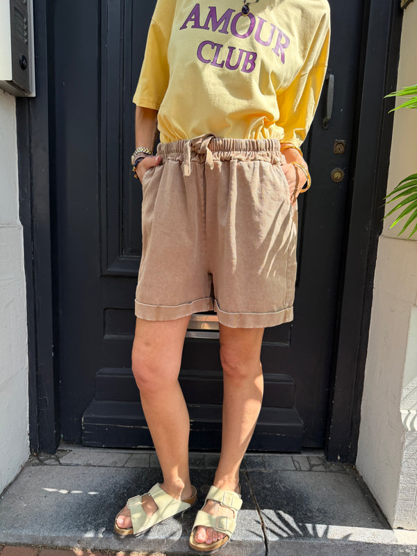 Short Scoot uni en coton