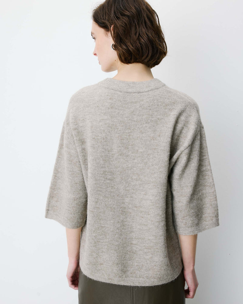 Pull manches 3/4 oversize GRACE & MILA  col rond ASHER