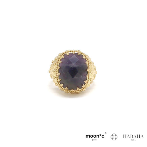 Bague Royal pierres rectangulaires