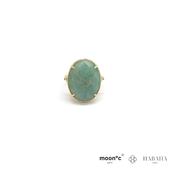 Bague Ali  cabochon pierres naturelles