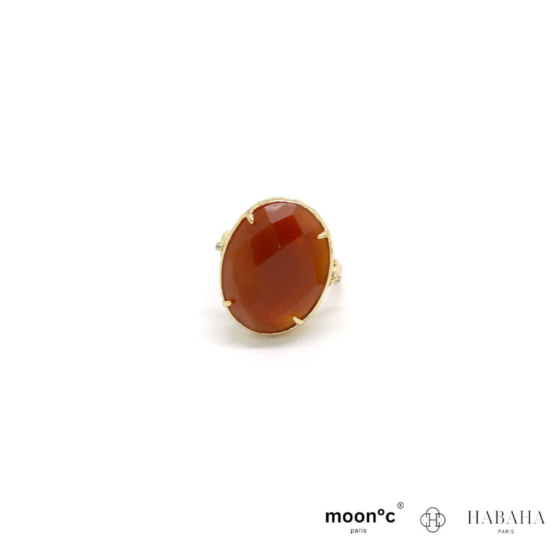 Bague Ali  cabochon pierres naturelles