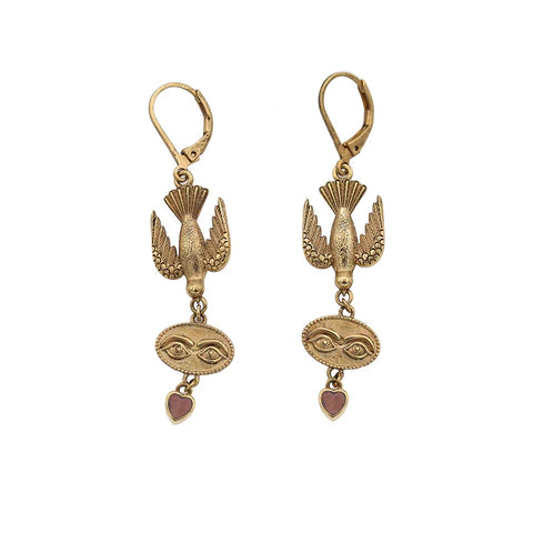 Boucles d'oreilles SACHA Oeil oiseau LA2L