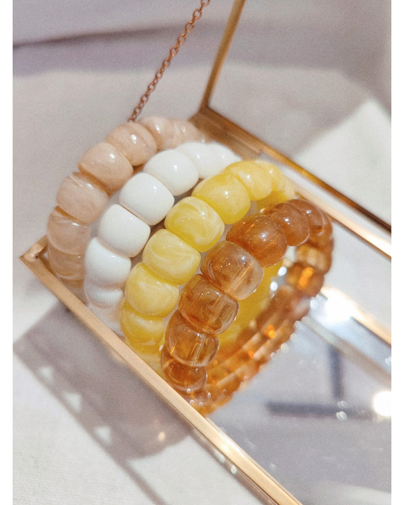 Bracelets résine colorés CHOU