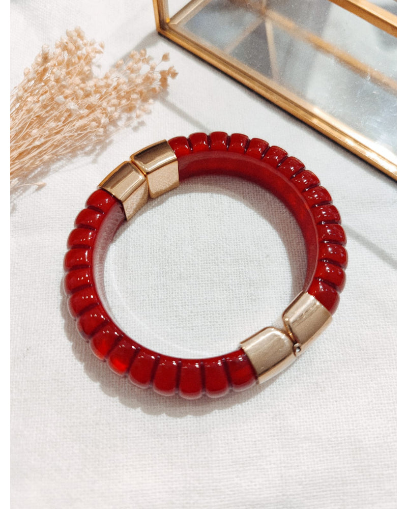 Bracelet jonc aimanté résine