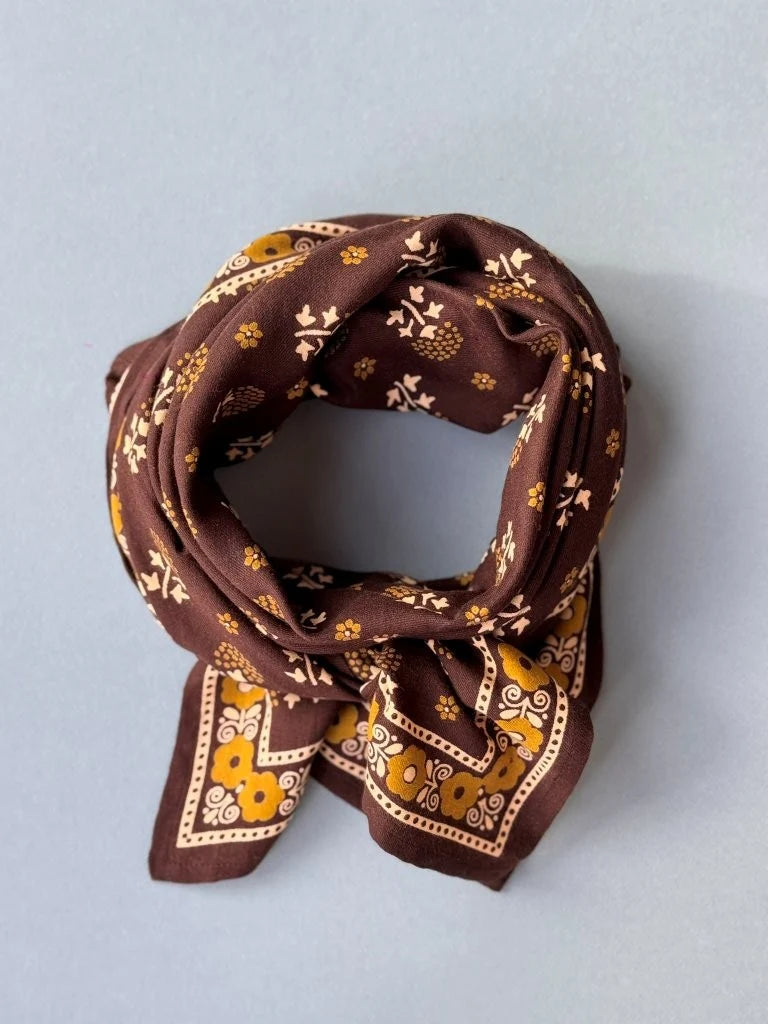 Foulard Byzantine Grand Anastase chocolat