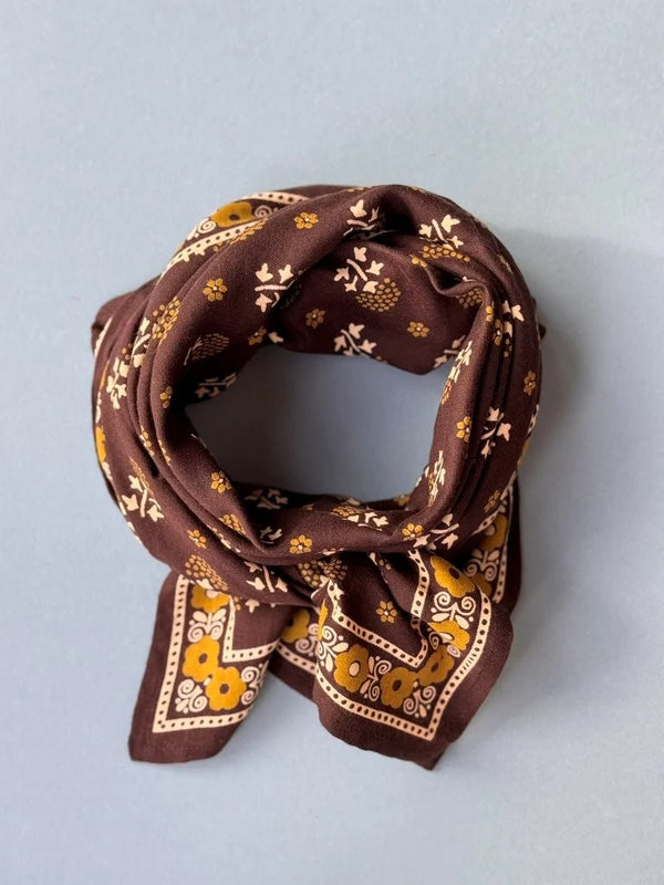 Foulard Byzantine Grand Anastase chocolat