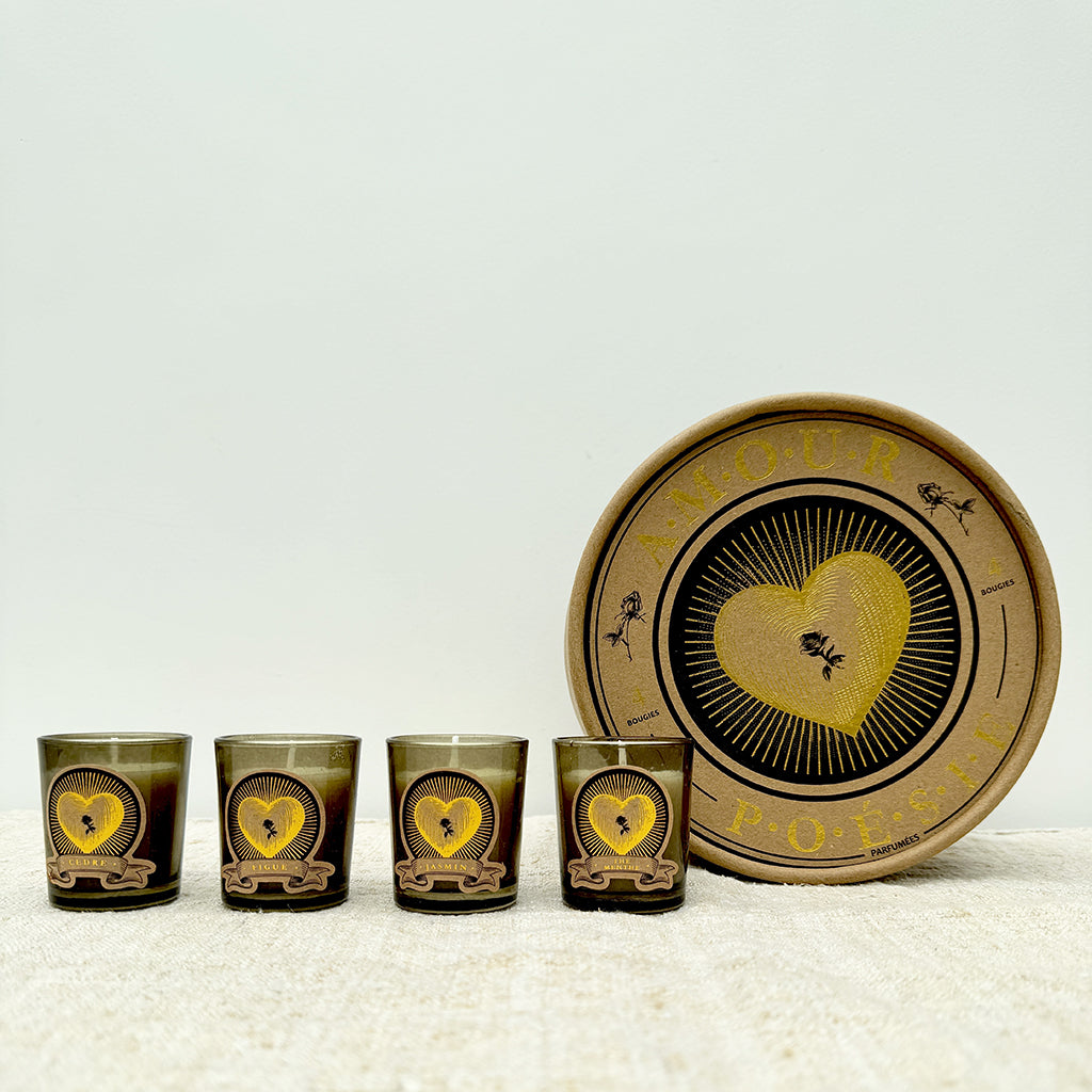 Coffret de 4 bougies AMOUR