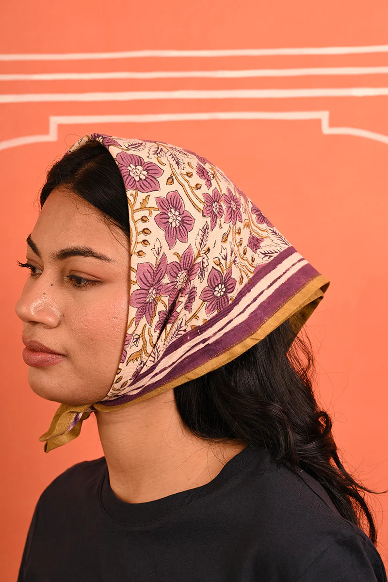 Foulard Byzantine Petit Helios écru