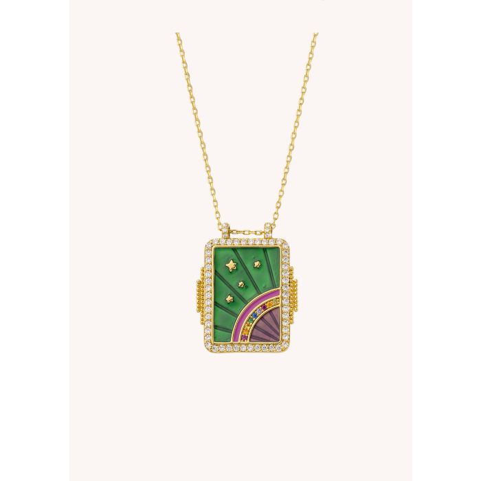 COLLIER - GREEN RAINBOW BOHEME MYA BAY