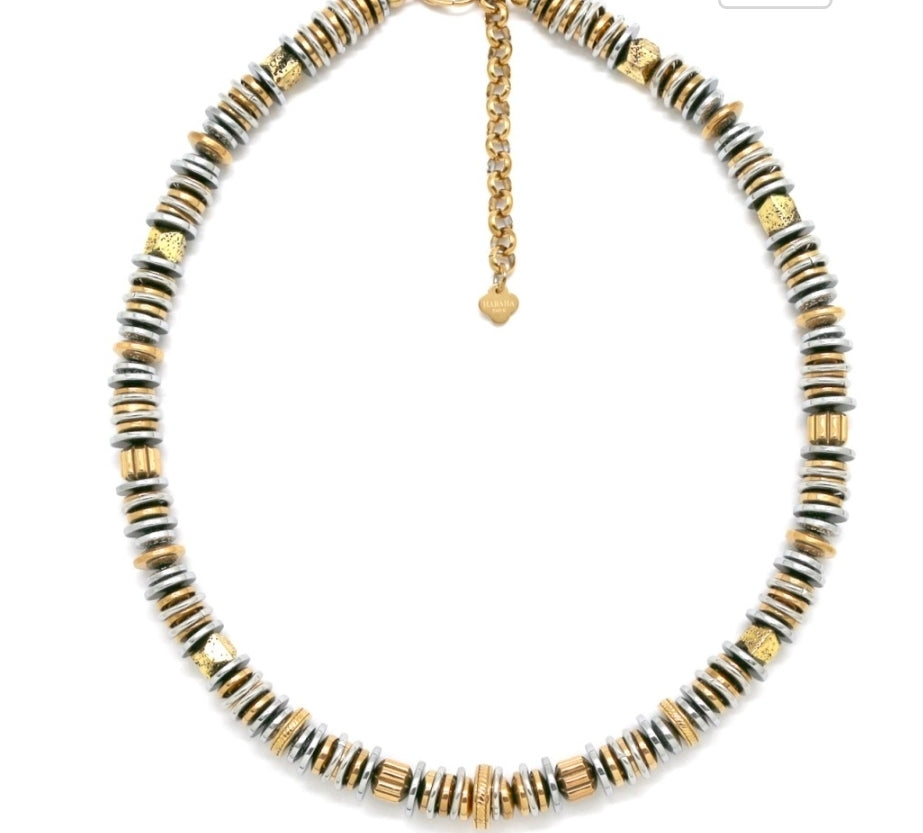 Collier acier inoxydable or agent Alia