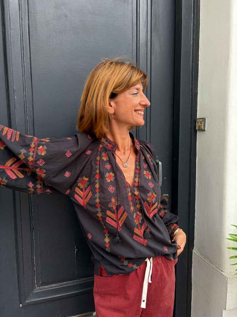 Blouse Maison Hotel Robin Charcoal
