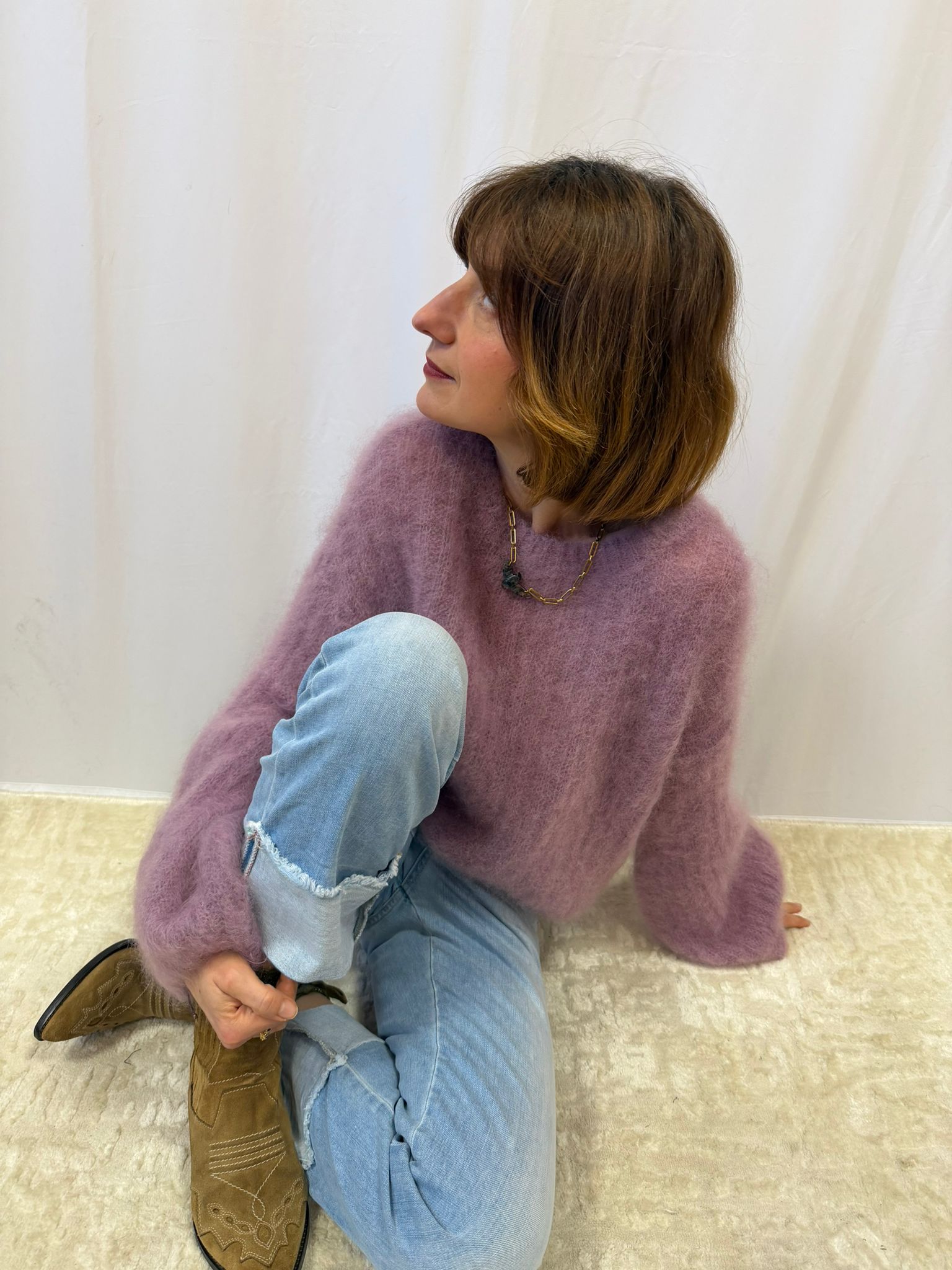 Pull BERTHE manches bouffantes