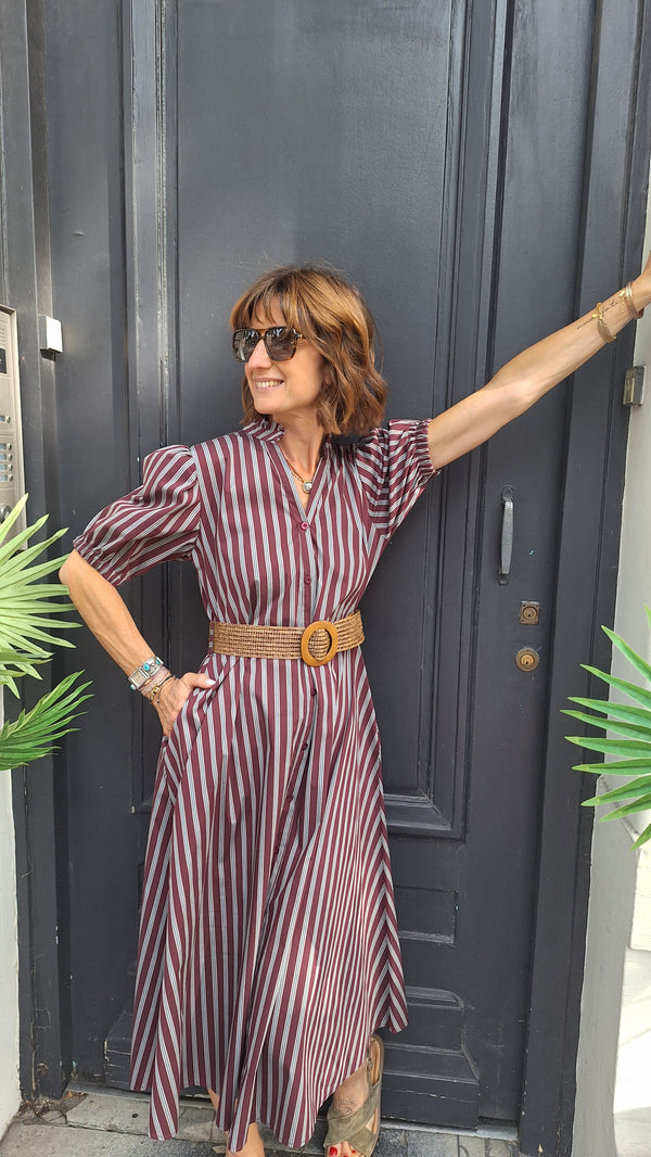 Robe mi longue en coton LAURIE by Margot