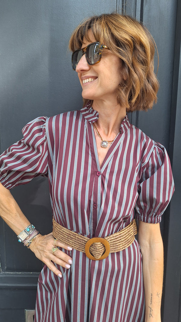 Robe mi longue en coton LAURIE by Margot