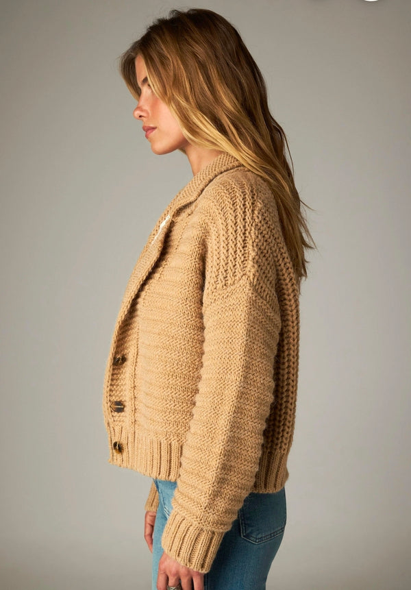 Cardigan Maison Hotel Elsa Caramel