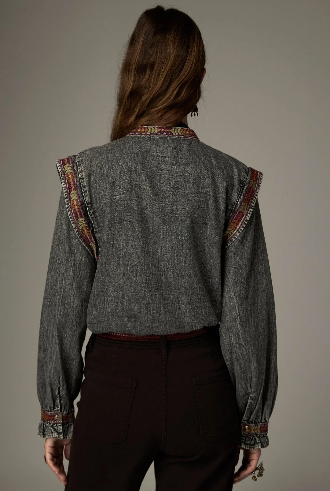 Blouse Maison Hotel Edith Hamptons Grey