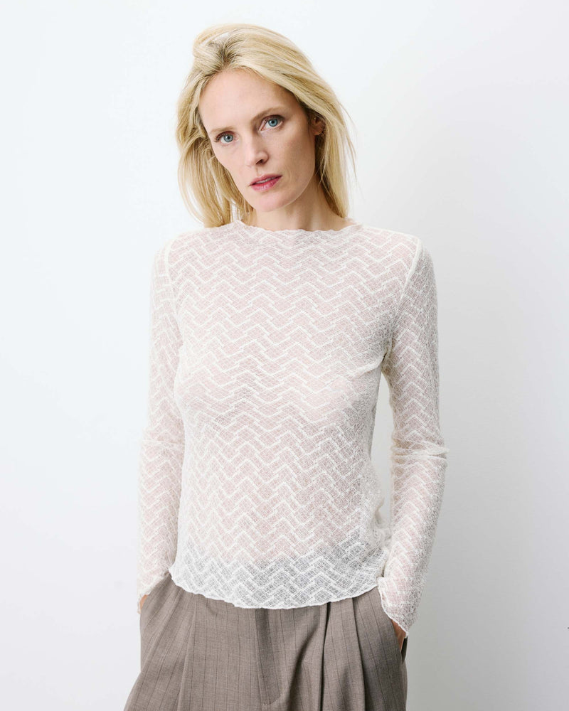 T-shirt GRACE & MILA en dentelle AUBE